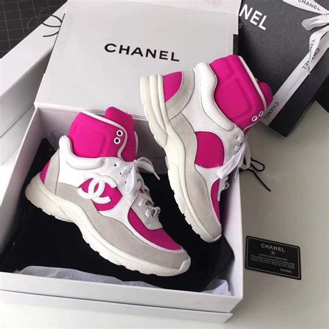 chanel high sneakers|Chanel sneakers high top.